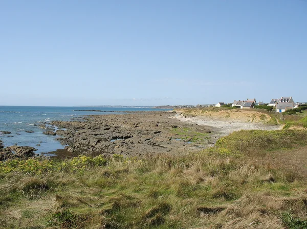 Zeekust in Bretagne — Stockfoto