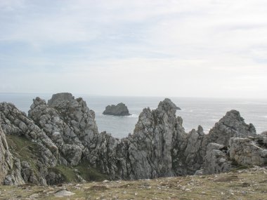 Brittany Pointe du raz ve deniz kıyısı