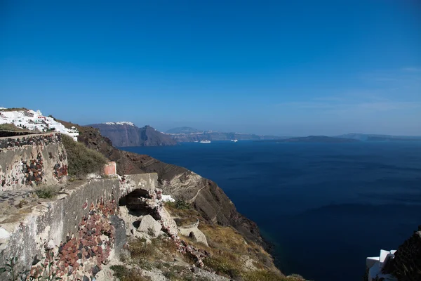 Santorini in de Cycladen eilanden — Stockfoto