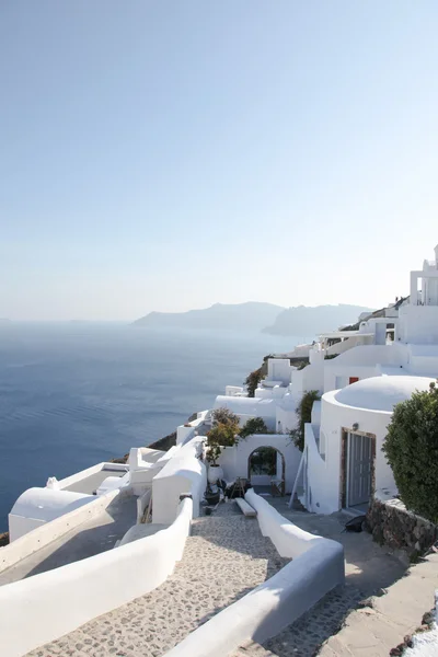 Oia na ilha de Santorini nas Cíclades — Fotografia de Stock