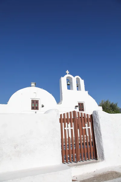 Cappella sull'isola di Santorini — Foto Stock