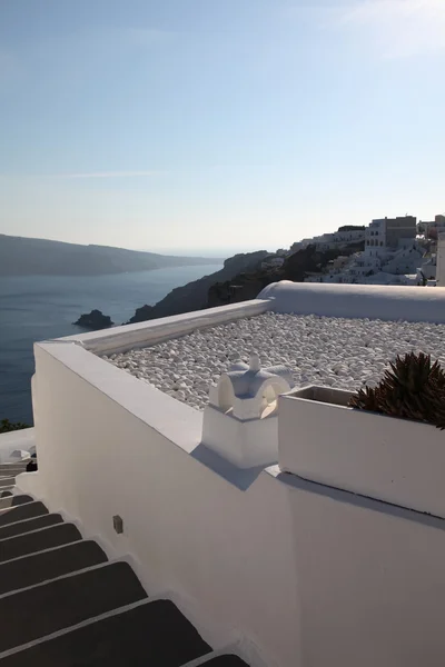 Oia na ilha de Santorini nas Cíclades — Fotografia de Stock