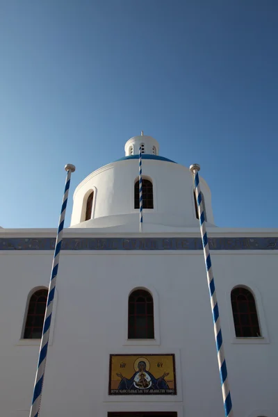 圣托里尼岛上的教堂 — 图库照片