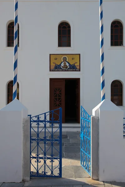 Kapelle auf der Insel Santorini — Stockfoto