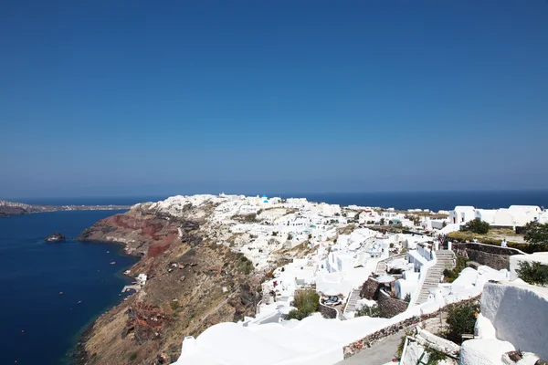 Oia auf der Insel Santorini in den Kykladen — Stockfoto