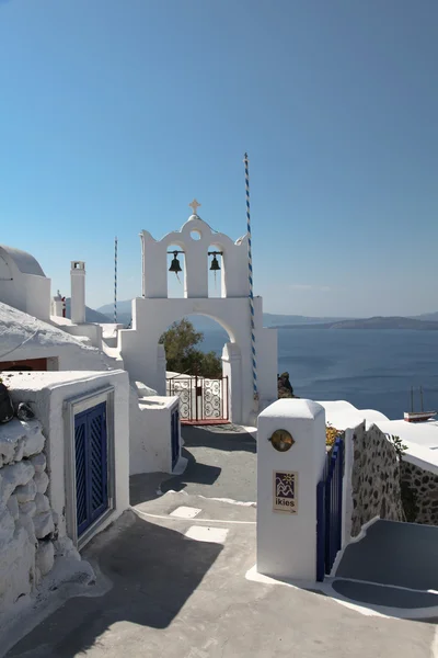 Campanile sull'isola di Santorini — Foto Stock