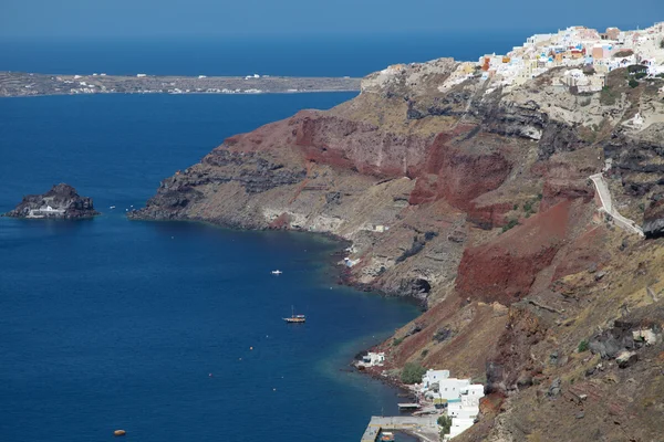 Oia on Santorini island in the Cyclades — Stock Photo, Image