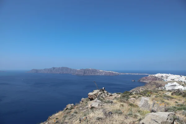 Oia sur l'île de Santorin dans les Cyclades — Photo