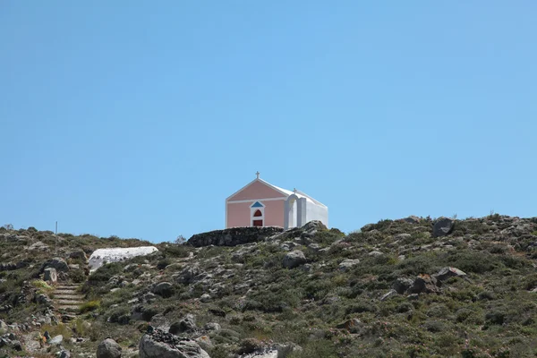 Capilla en la isla de Santorini —  Fotos de Stock