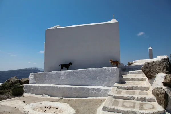 Chapelle sur l'île de Santorin — Photo