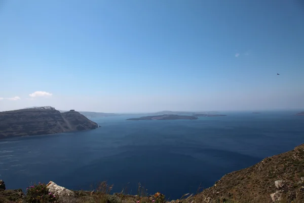 Oceanfront on Santorini island — Stock Photo, Image