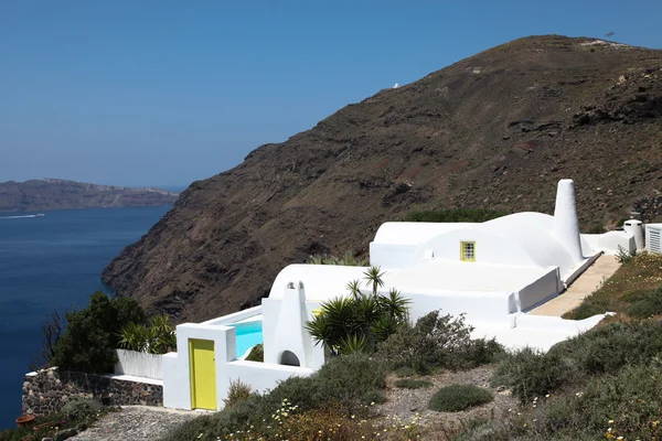 Villa na ilha de Santorini — Fotografia de Stock