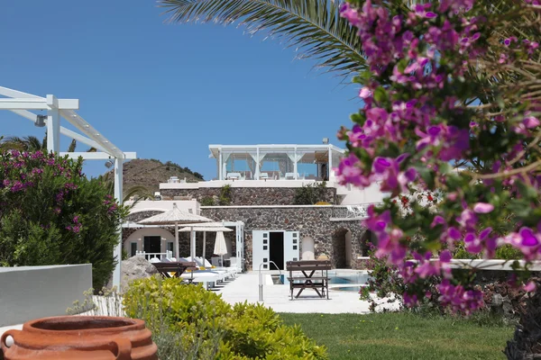 Villa op santorini eiland — Stockfoto