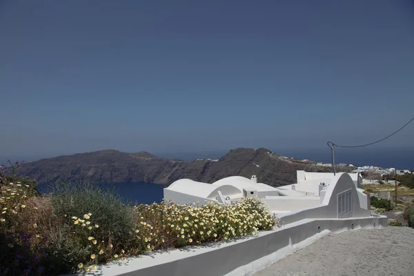 Fronte oceano sull'isola di Santorini — Foto Stock