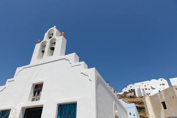 Capela na ilha de Santorini — Fotografia de Stock