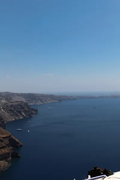 Frente al mar en la isla Santorini — Foto de Stock