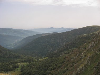 Vosges ve Ballon d'Alsace manzara
