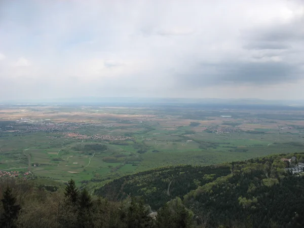 Uitzicht op de vlakte van de Elzas — Stockfoto
