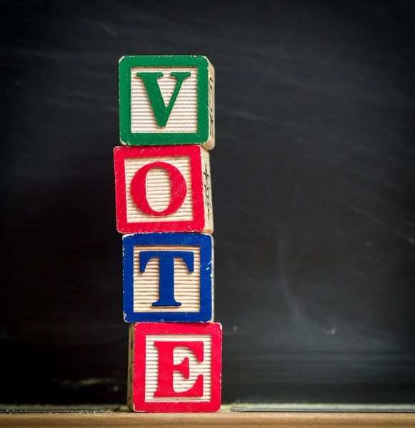 Blocos de votação em sala de aula — Fotografia de Stock