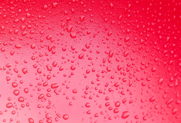 Gocce d'acqua rosse — Foto Stock