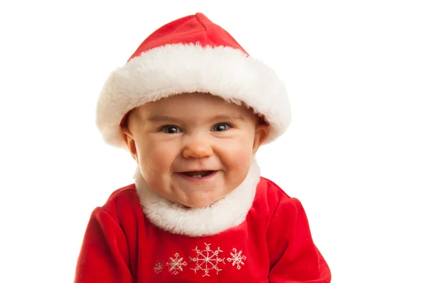 Child laughing at Christmas — Stock Photo, Image