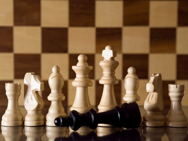 Besegrade chess king — Stockfoto