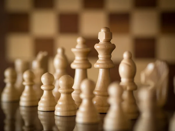 Király a sakk játék — Stock Fotó