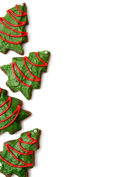Julgran cookies bakgrund — Stockfoto