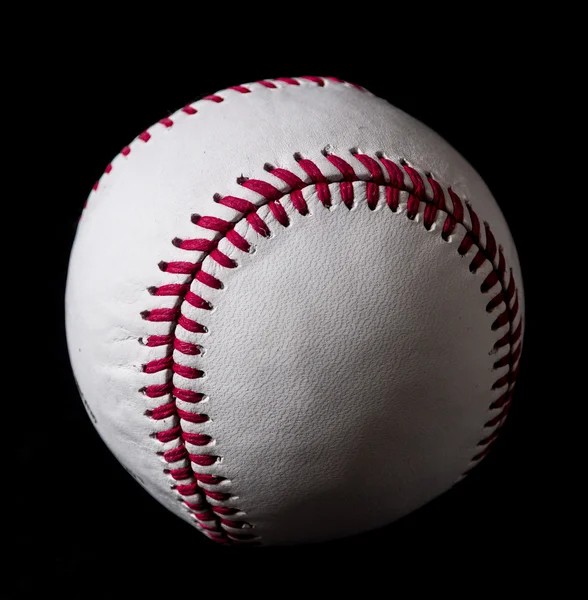 Baseball on black background — Stock Photo, Image