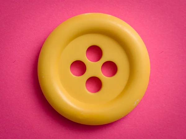 Yellow button — Stock Photo, Image