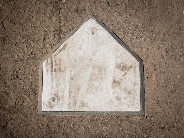 Baseball home plate — Stock Photo, Image