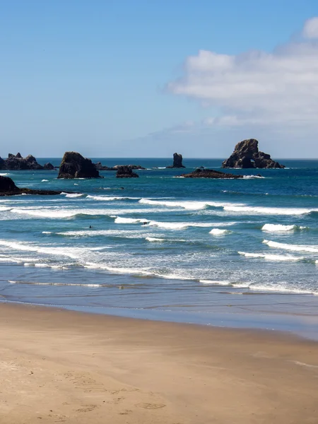 Ecola olas de playa — Foto de Stock