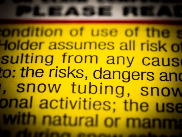 Risk and danger — Stock Photo, Image