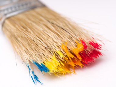 Islak boya fırçası