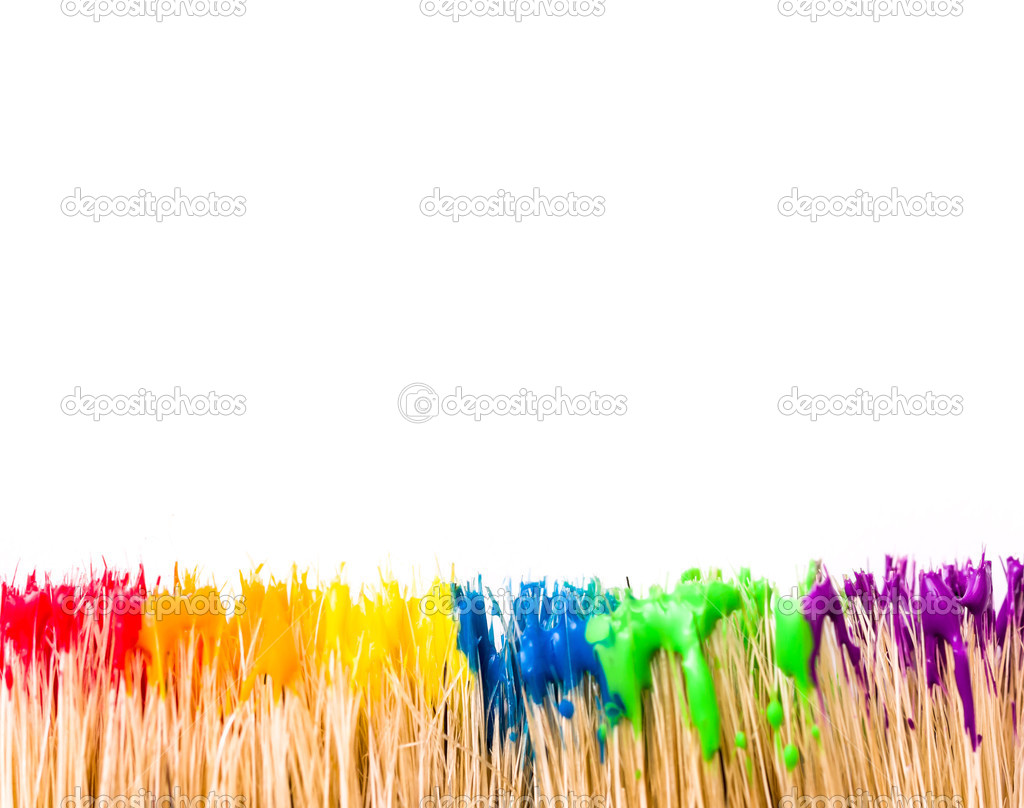 Rainbow paint background
