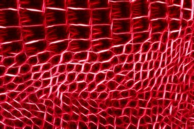 Kırmızı faux deri