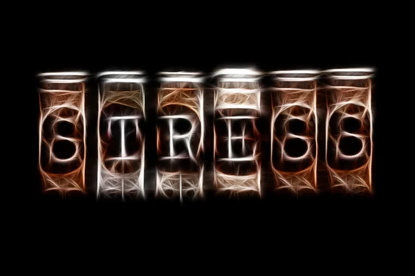 Palavra de stress — Fotografia de Stock