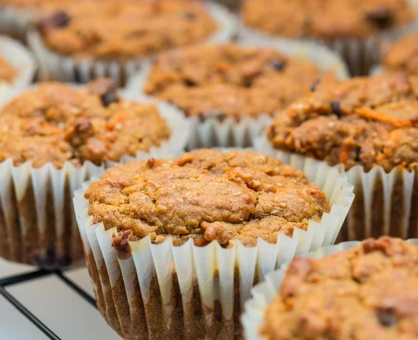 Muffins fresh from oven — Stock Photo, Image