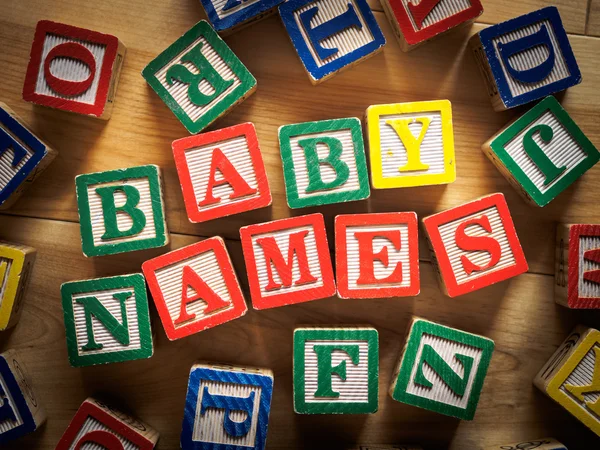 Nombres de bebé —  Fotos de Stock