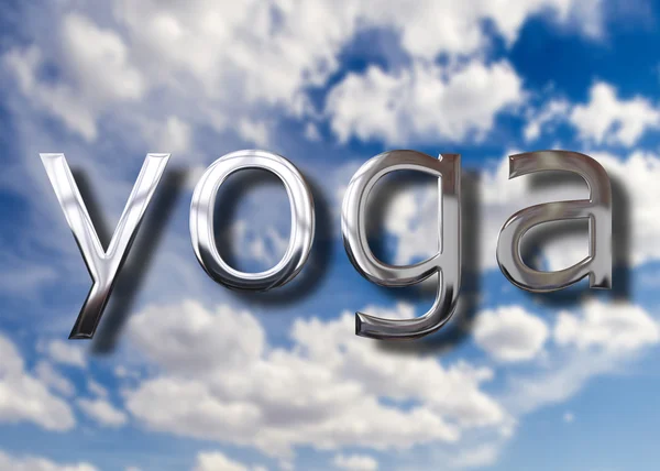 Yoga kavramı — Stok fotoğraf