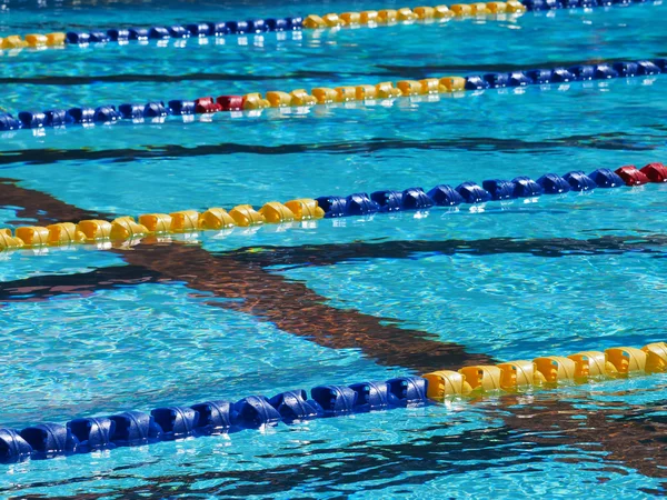 Swimming pool lanes — Stock Photo, Image