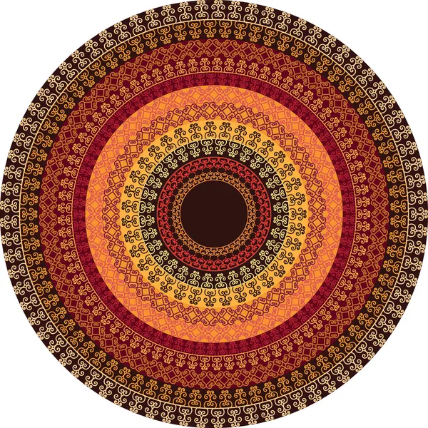 Diseño de Mandala de henna india — Archivo Imágenes Vectoriales