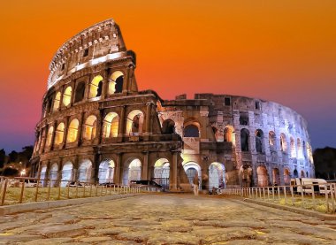 Roma'da günbatımı.