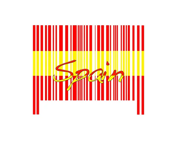 Barcode Spanien — Stockfoto