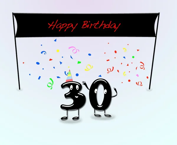 Festa di compleanno 30 . — Foto Stock