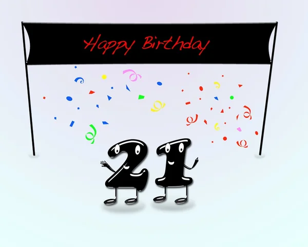 21. születésnapi party. — Stock Fotó