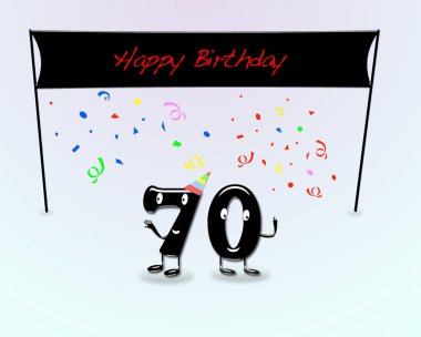 70 doğum günü partisi.
