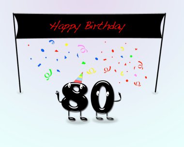 80 doğum günü partisi.