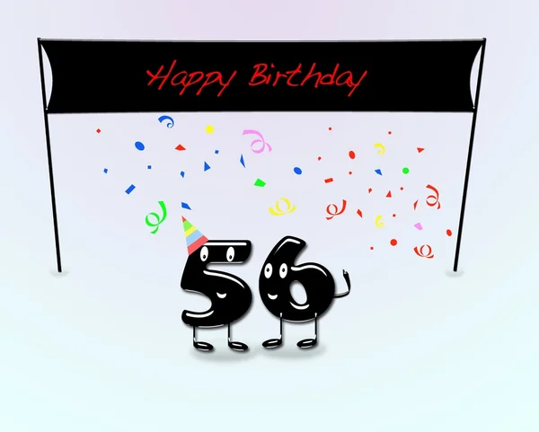 56th birthday party. — Stock Photo, Image