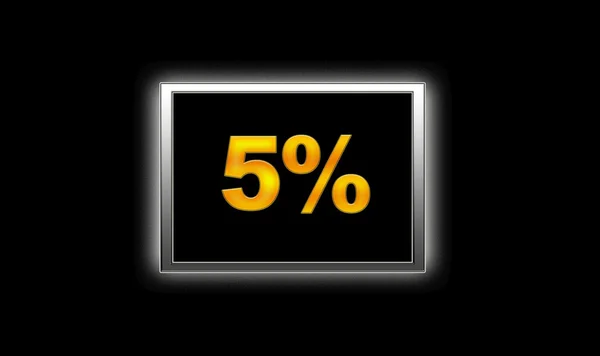 5% Rabatt. — Stockfoto